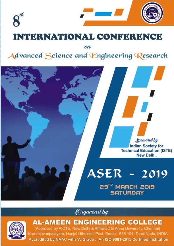 8th International Conference on Advanced Science and Engineering Research 2019